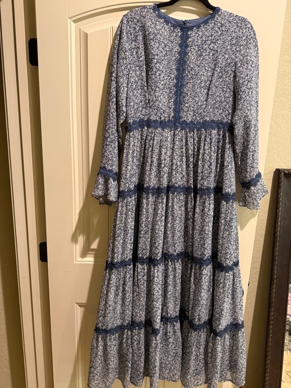 Dainty Jewells Blue and White Floral Maxi Dress